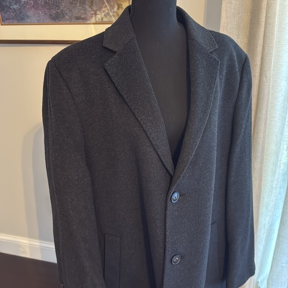 Hart Schaffner Marx - Mens Wool Cashmere Overcoat - Picture 3 of 11